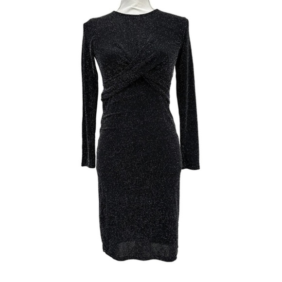 TopShop Maternity Lurex Twist Front Dress - Picture 1 of 5
